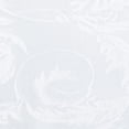 thumbnail image 2 of Ultimate Textile (5 Pack) Damask Melrose 84-Inch Round Tablecloth - Home Dining Collection - Floral Leaf Scroll Jacquard Design, White, 2 of 3