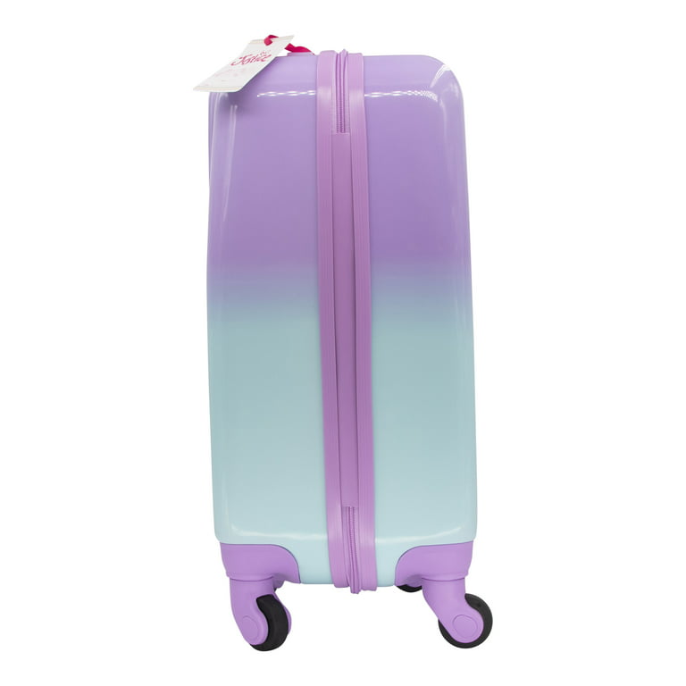 Justice Girl's 22 Hard Shell Carry-On Luggage in a Pastel Print 