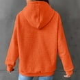thumbnail image 4 of PEASKJP Sweat à Capuche Décontracté pour Femmes Manches Longues avec Cordon de Serrage Pull Ample avec Poche (Orange, m), 4 of 7