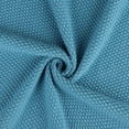 thumbnail image 5 of PiccoCasa 100% Cotton Soft Knitted Throw Solid Blanket for Couch Sofa Bedroom, Horizon Blue 50"x60", 5 of 8