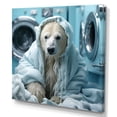 thumbnail image 2 of Designart "Polar Bears At Snowy Laundry Day II" Laundry Canvas Art Print, 2 of 7