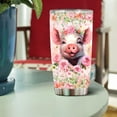 thumbnail image 4 of Pig Gifts Tumbler, Gifts For Pig Lovers Women, Girls Freaking Love Pigs Gift Cute Mug Pink Coffee Mugs Cup Funny Birthday Christmas Valentines 20oz Insulated Stainless Steel With Lid, 4 of 7