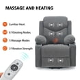 thumbnail image 6 of Power Lift Recliner Chair for Elderly with Massage, Electric Lift Chair with Remote, Side Pockets, USB & Type-C Ports(DarkGray), 6 of 8