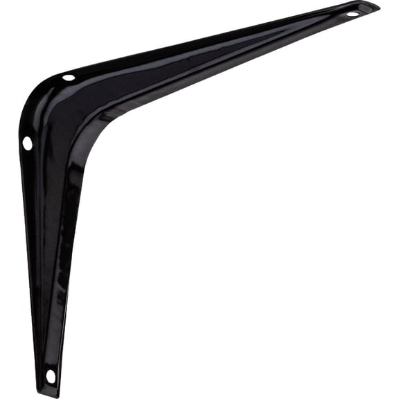 National Hardware N218-911 211 Shelf Brackets in Black, 5" x 6"