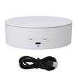 thumbnail image 1 of 5 Inch 360 Degree Electric Rotating Display Stand for Jewelry, 3D Model, Photography, Product, White, 1 of 4
