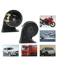 thumbnail image 2 of FARBIN Car Horn Kit with Button Waterproof Car Horn 12v Super Loud Train Horns Electric Snail Horn Air Horns Truck Horn Universal for Car Motorcycle Truck Boat (black, Snail Horn with Wire and Button), 2 of 6