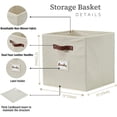 thumbnail image 3 of Storage Basket xx Baskets Storage Organization Bins with Labels (Kallax/ ), 3 of 8