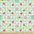 thumbnail image 2 of Colorful Fabric by the Yard, Healthy Vegetarian Food Pattern with Vegetables and Fruit Modern Style, Upholstery Fabric for Dining Chairs Home Decor Accents, Multicolor by Ambesonne, 2 of 5