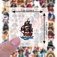 thumbnail image 6 of 35pcs-50pcs Colorful Kids Stickers Pirate Animal Stickers Skull Pack for Luggage Phone Laptop, 6 of 9