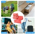thumbnail image 4 of Unique Bargains 7 Pcs Zipper Design Packing Cube Set for Luggage Red, 4 of 5