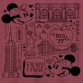 thumbnail image 3 of Disney - Mickey & Friends - Mickey & Minnie - The Big Apple 5th Avenue - Taxi - Women's Racerback Tank Top, 3 of 5