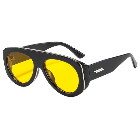 Retro Aviator Sunglasses, UV400 Protection, Unisex PC Frame, Fashion Shades