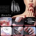 thumbnail image 3 of 500pcs Clear Nail Tips, Soft Gel Full Coverage Nail Tips for Soak Nail Extension Kit - False Nails Acrylic Nail Tips 12 Sizes-oval, 3 of 5