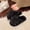#271-Black, variant on Women's Floral Platforms Slippers with Thick Sole for Fall and Winter Warm Non-Slip Flat Soft-Soled House Sandals with Plush Lining