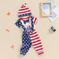 thumbnail image 3 of Okbabeha One Piece Romper And American Flag Pants Polyester 3 Count, 3 of 7