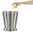 thumbnail image 5 of nu steel Rosemont Wastebasket 9-Quart Metal Trash Wastebasket Garbage Container Bin for Bathrooms, 5 of 6