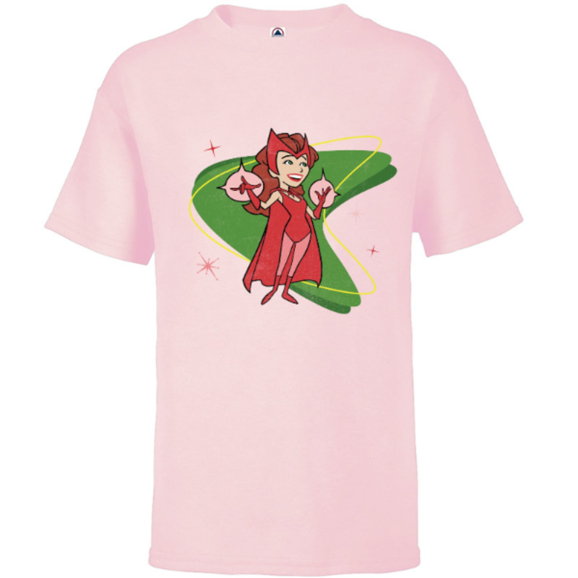 intelligens Rekvisitter favorit Marvel WandaVision Wanda Scarlett Witch 50s Retro - Short Sleeve T-Shirt  for Kids - Customized-Soft Pink - Walmart.com