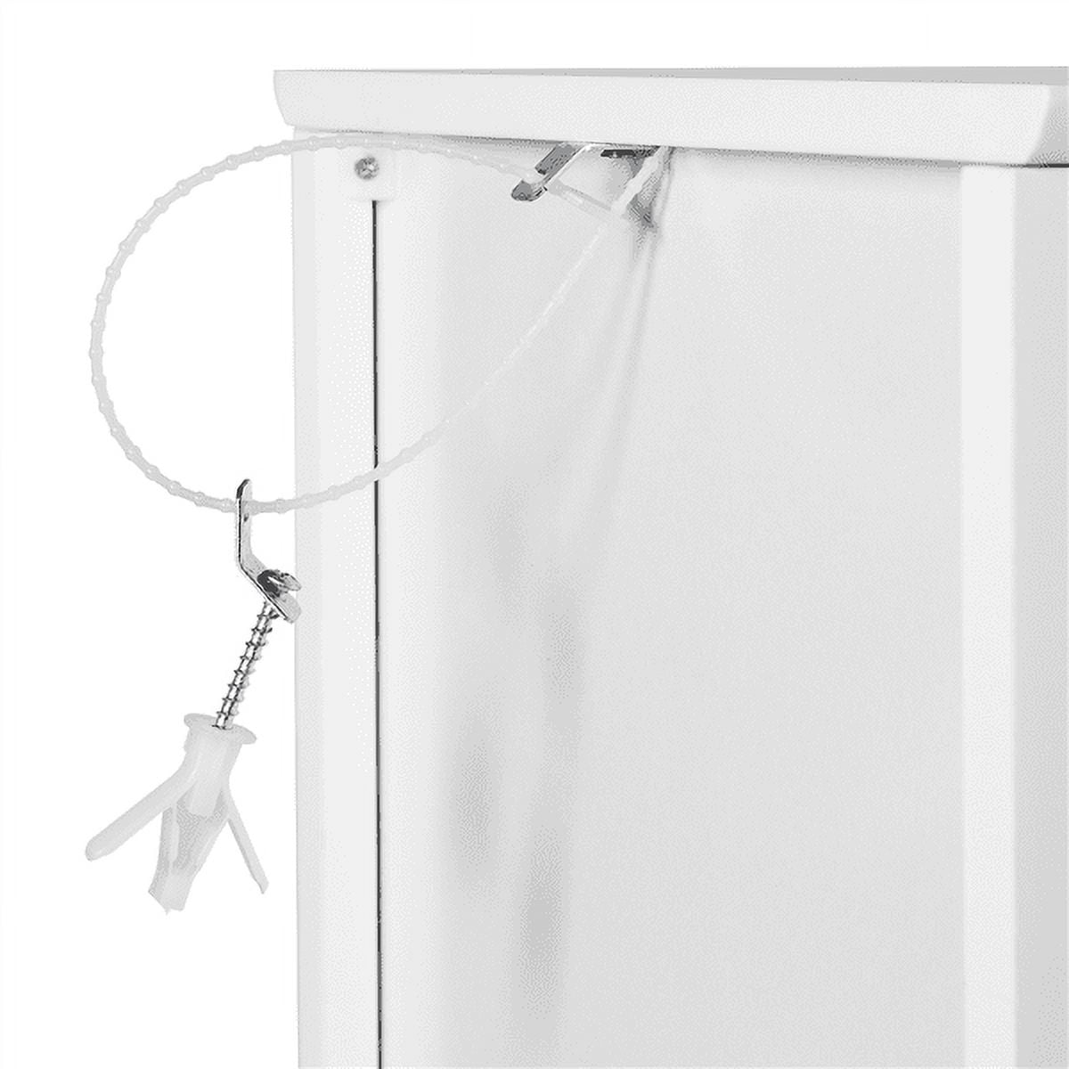 Yaheetech Bathroom Kitchen Floor Storage Cabinet with Drawer and Single Shutter Door White