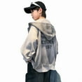 thumbnail image 4 of Veste de Baseball à Capuche pour Garçons en Coton Polyester Style Coréen Printemps Taille 3-12 Ans, 4 of 5