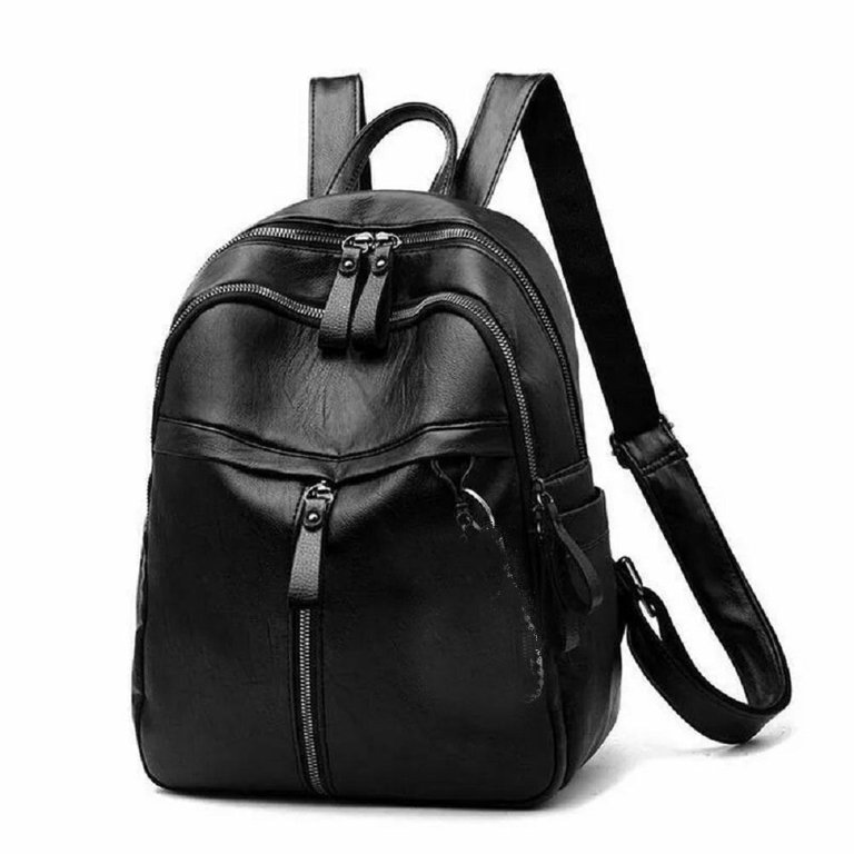 Leather Backpacks Woman Bear, Backpack Black Bear Leather