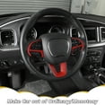 thumbnail image 4 of CheroCar Housse de Volant pour Dodge Challenger 2015-2022 Chargeur pour Dodge Durango 2014+, Fibre de Carbone Rouge, 4 of 7