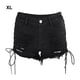 thumbnail image 5 of Guardurnaity Pantalones cortos de mezclilla negros para mujer Pantalones cortos de mezclilla desgastados y rasgados negros elegantes y de moda de Prendas para la parte inferior del cuerpo SG, 5 of 6