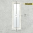 thumbnail image 6 of HBCY Creations Rectangle Wall Mirror, 22"x65" Full Floor Length Mirror with White Wash Solid Wood Frame for Living Room, Entry Way, Bedroom, 6 of 7
