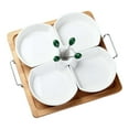thumbnail image 3 of simhoa 4 Compartment Divided Serving Plate Housewarming Gift to Clean Modern and Sturdy C, 3 of 8
