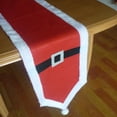 thumbnail image 4 of De De Navidad Definir Asientos Cómoda Bufanda Cenar Tema Decoración Rojo Baoblaze Camino De Mesa, 4 of 7
