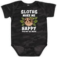 thumbnail image 3 of Inktastic Sloths Make Me Happy You Not So Much Boys or Girls Baby Bodysuit, 3 of 5