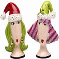 thumbnail image 1 of Appletree Design Merry christmas 2 Ladies Salt and Pepper Set, 3-34-Inch, 1 of 3