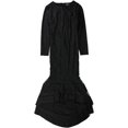 thumbnail image 1 of Ralph Lauren Vestido de encaje estriado para mujer, negro, 2, 1 of 1
