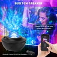 thumbnail image 3 of Star Projector, LED Galaxy Ocean Wave Projector Night Light Projector with Bluetooth Speaker, Remote Control Color Changing Starry Sky Projector Lamp for Kid Adult Party Home Theater Decor, 3 of 5