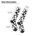 thumbnail image 2 of Naloa Seamless Pattern Cute Panda Thigh High Socks Extra Long Stretchy Sock Women Over Knee High Opaque Stocking Daily Wear, 2 of 6