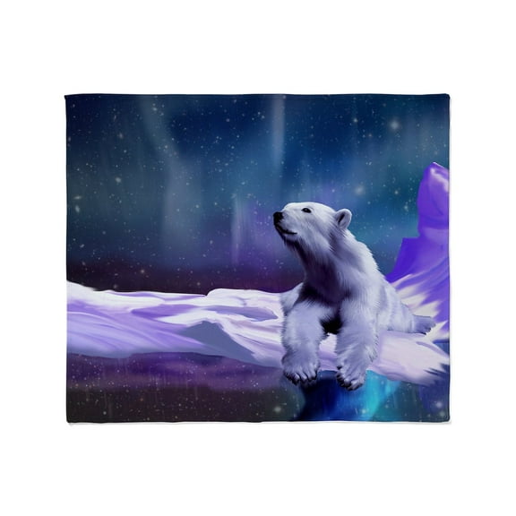 CafePress - Contemplative Polar Bear Throw Blanket - Soft Fleece Throw Blanket, 50"x60" for All Ages