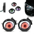thumbnail image 2 of LED Devil Eyes Lights 2PCS, 12V Adjustable Color with 24 Dynamic Modes, Third - Gen Big Eye Lights for Cars, Phone App Controlled, Perfect for Fog Lights, Suitable for All Ages, Upgrade, 2 of 5