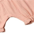 thumbnail image 4 of PENGXIANG Baby Girl Romper Jumpsuits Button Short Sleeve Solid Clothes, 4 of 5