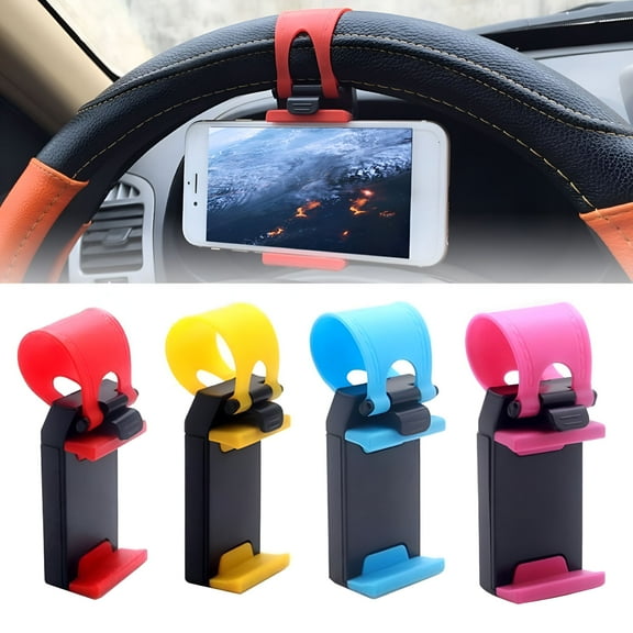 MELIVO Phone Holder Strong Bearing Capacity Professional Universal Car Steering Wheel Cell Phone Mount for Driving