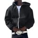 thumbnail image 1 of Gibobby Sudadera cierre hombre Sudadera Hombre con Capucha De Calidad con Cierre(Negro,G), 1 of 4