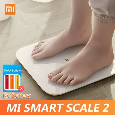 Xiaomi Mi Scale 2 BT 5.0 Body Balance Test APP Monitor Hidden LED Display Digital Fitness (Best Battery Health App)
