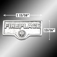 thumbnail image 2 of Switch Plate Tags FIREPLACE Name Signs Labels Chrome Brass Traditional Engraved Wall Light Switch Cover Labels | Renovators Supply, 2 of 2
