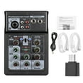 thumbnail image 2 of Console 3 Channel Sound Mixer BT Digital Stereo Sound Board Console System DSP Scene Effect with Track Record Soundcard OTG Function for DJ Studio Live Streaming, 2 of 7