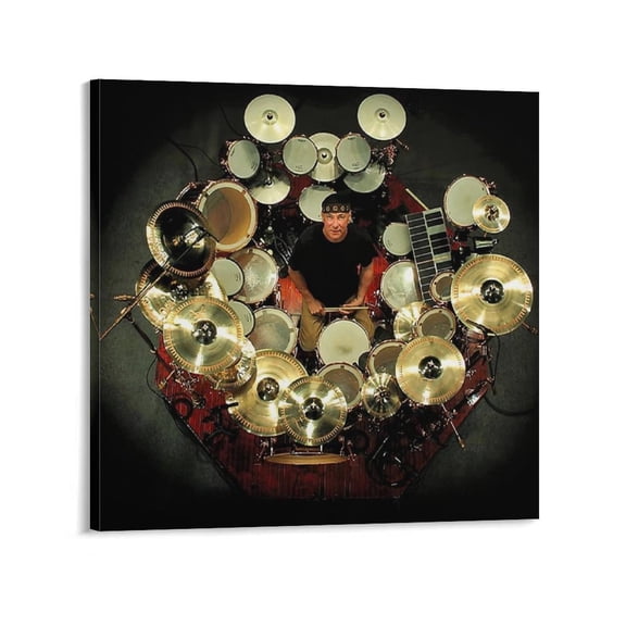 Neil Peart Canvas Poster Canvas Art Poster and Wall Art Picture Print Modern Family bedroom Decor Posters 28x28inch(70x70cm)