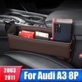 thumbnail image 2 of Caja de almacenamiento de hendidura para asiento de coche, accesorios de soporte de teléfono para Audi A3 S3 8P 2003 2004 2005 2006 2007 2008 2009 2010 2011, 2 of 5