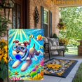 thumbnail image 6 of Garden Flag Diving Schnauzer Garden Flag, 12x18 inches, double-sided 2D design, a lively and fun cute pet ocean-style garden flag, perfect for summer outdoor decoration, suitable for courtyards, lawn, 6 of 6
