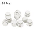 thumbnail image 3 of Uxcell 20pcs Plastic Cord Locks Double Hole Spring Toggle Stopper Clip Elastic Clasp Lock Fastener for Drawstring, Paracord, White, 3 of 7