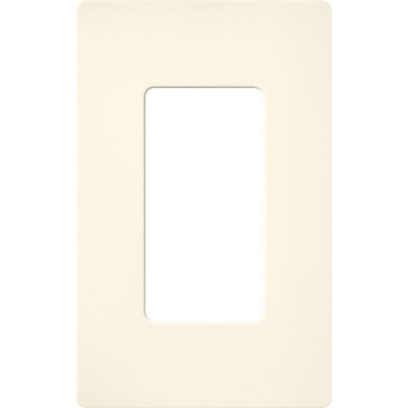 Lutron SC-1-BI Claro Single-Gang Wallplate, Biscuit