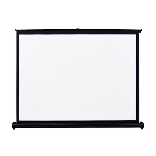 Pantalla plegable portátil de 40 pulgadas con bolsa de almacenamiento - Relación de aspecto 4:3, ideal para proyecciones en interiores. Incluye ganchos y adhesivos para fácil instalación. Área visual