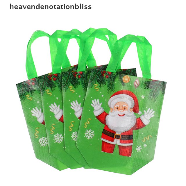 HE4MX 4Pcs Bolsa De Caramelos De Navidad Impermeable Tote Fiesta De Año Nuevo Favores Para Niños Martijn huangjie unisex