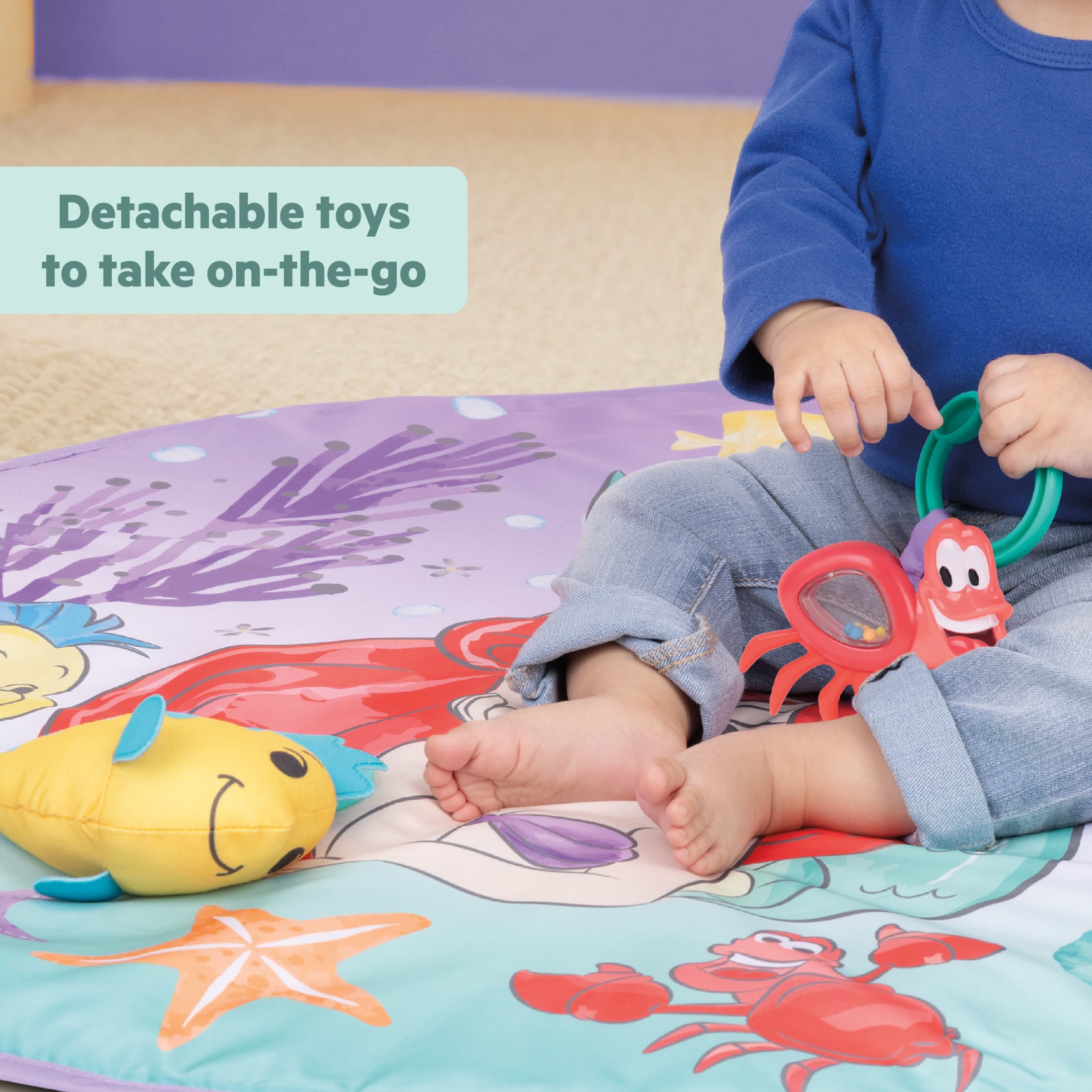 Bright Starts Disney Baby Little Mermaid Activity Gym & Play Mat photo 4